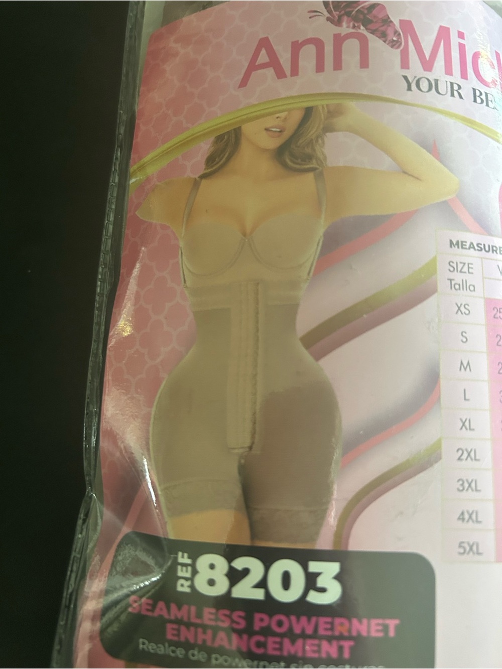 Ann Michell Nude Seamless Powernet Bodysuit Shapewear - Picture 2 of 7